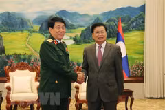 Vietnam's high-ranking military delegation visits Laos