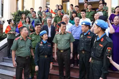 Ministry of Public Security leaders hold meeting with UN peacekeepers