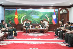 Vietnam, Laos strengthen defence ties