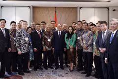 President receives Indonesia - Vietnam Friendship Association President in Jakarta