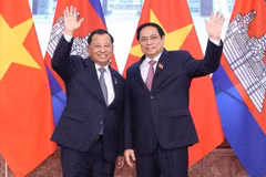 PM Chinh hosts Cambodian Senate leader