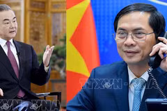 Vietnamese, Chinese FMs hold telephone talks