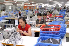 The factory of the Star Fashion Co. Ltd, producing garment for export, in the Phu Nghia Industrial Park in Hanoi's Chuong My district (Photo: VNA)
