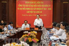 NA Vice Chairmen inspect election preparations in Long An, Lao Cai