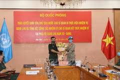 Another female officer assigned to UN peacekeeping mission
