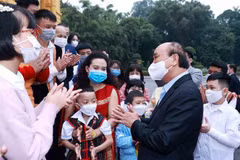 President hails outstanding child participants of drawing contest