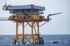 DK1 platform stands firm on the wave front