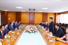 At the working session (Photo: VNA)