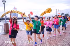 Visitors from the RoK in Da Nang (Photo: VNA) 