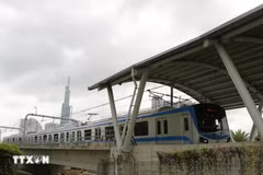 The Ben Thanh – Suoi Tien metro line in Ho Chi Minh City starts a trial run from early this month. (Photo: VNA)