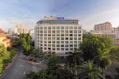 Vietnam News Agency's headquarters at No. 5 Ly Thuong Kiet Street, Hoan Kiem District, Hanoi (Photo: VNA)