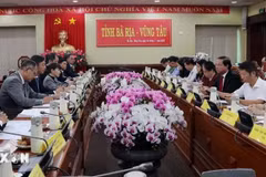 Representatives from the People's Committee of Ba Ria-Vung Tau and Japanese enterprises at the dialogue. (Photo: VNA)