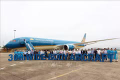 Vietnam Airlines receives its fifth Boeing 787-10 on July 31, making it the 30th wide-body aircraft in the national flag carrier's fleet. (Photo: VNA)