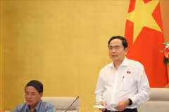 NA Chairman Tran Thanh Man speaks at the meeting (Photo: VNA)