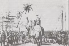 A Nguyen Dynasty document to be displayed at the exhibition (Photo courtesy of National Archives Centre)