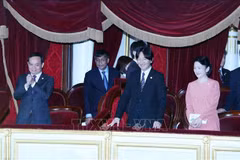Japanese Crown Prince, Crown Princess watch new opera commemorating diplomatic ties