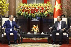 President receives former Japanese Prime Minister