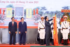 President attends ceremony marking battle victory