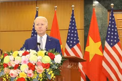 Address by US President to the press following talks with Party General Secretary Nguyen Phu Trong