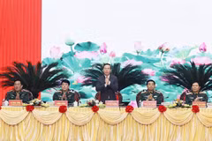 President attends national military-political conference