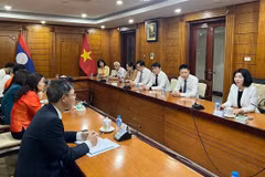 Hanoi delegation on Lao visit