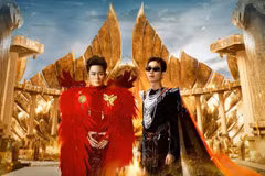 Divo Tung Duong (left) and rapper Double 2T in the music video Canh Chim Phuong Hoang (Phoenix Wings). (Photo courtesy of the artist)