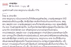 A Pasaxon article about the Vietnam - Laos trade ties (Photo: VNA)