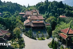 An overview of the Truc Lam Bach Ma zen monastery (Photo: VNA)
