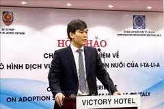 Dang Tran Anh Tuan, Director of the Ministry of Justice’s Child Adoption Department, speaks at the workshop in HCM City. (Photo: VNA)