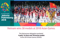 Vietnam wins 38 medals at 2018 Asian Games