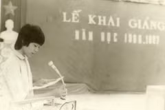 School opening ceremonies in years gone by