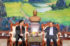 Lao leader lauds cooperation in popularisation work with Vietnam