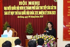 NA Chairwoman meets voters in Can Tho