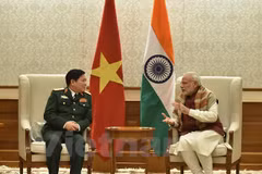 Defence Minister visits India, meets Modi