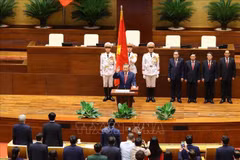 To Lam at the swear-in ceremony (Photo: VNA)