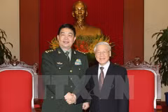 Party chief receives Chinese defence minister 