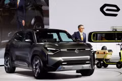 Suzuki's eVX electric vehicle at the Japan Mobility Show in Tokyo lin October 2023 (Photo: REUTERS)