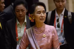 Myanmar State Counselor visits China
