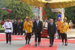 President Tran Dai Quang welcomed in Cambodia