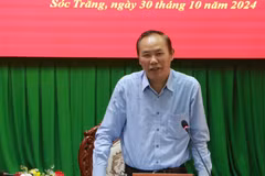 Deputy Minister of Agriculture and Rural Development Phung Duc Tien speaks at the meeting. (Photo: VNA)