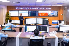 Traders work on a trading floor in MXV. (Photo: mxv.com.vn)