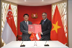Vietnam, Singapore sign treaty on mutual legal assistance in criminal matters (Photo: VNA)