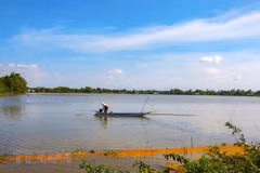 A day in Hau Giang province during wet season
