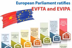 European Parliament ratifies EVFTA and EVIPA