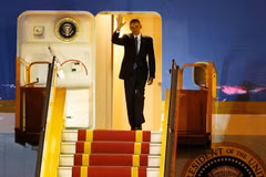 President Obama arrives for three-day visit 