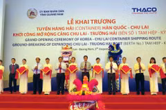 New international container shipping route opens in Quang Nam