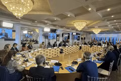 The expanded G7 Trade Ministers’ Conference under the chair of Deputy Prime Minister and Minister of Foreign Affairs and International Cooperation of Italy Antonio Tanjani (Photo: VietnamPlus)