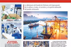 The article about Vietnam's 79th National Day is on Mexican magazine Voces Del Periodista. (Photo: sceenshot)