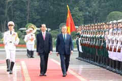 Ceremony held to welcome RoK President in Hanoi