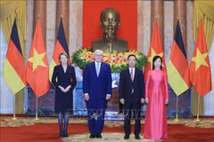 Vietnamese, German Presidents hold talks